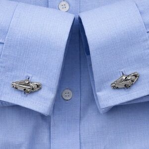 Vintage Cufflinks Cadillac Le Monstre 1950’s Men silver tone collectible rare